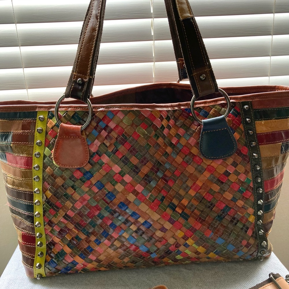 Amerileather Cecily Tote multicolored
